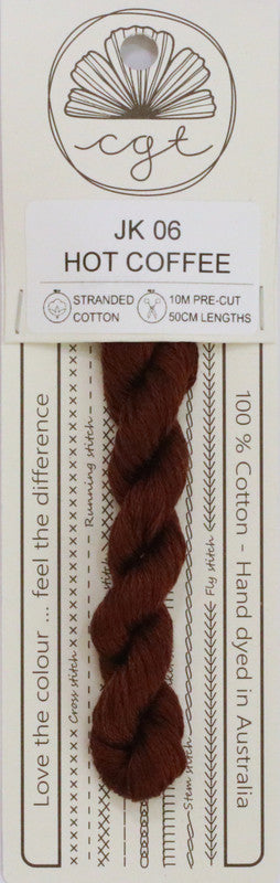 408006 Cottage Garden Thread Bookshelf Range JK06 Hot Coffee
