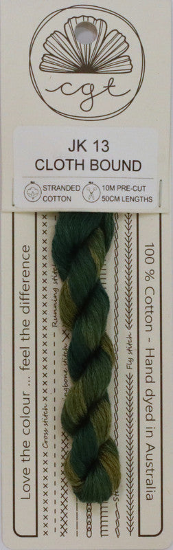 408013 Cottage Garden Thread Bookshelf Range JK13 Clothbound