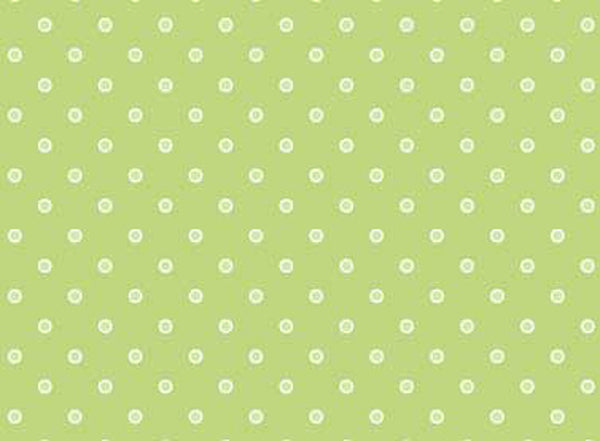 102025 Basically Hugs Dots Green by Helen Stubbings 100% cotton