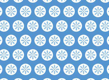 102076 Fancywork Box Flower Dots Blue by Helen Stubbings 100% cotton