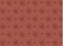 103013 Basket in Bloom Tone on Tone Red by Gail Pan Designs 100% cotton