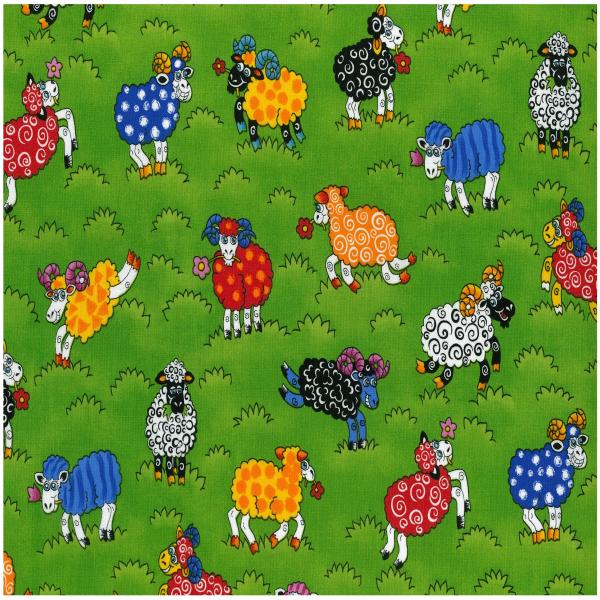 104024 Rainbow Sheep by Nutex 100% cotton