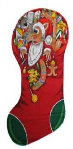 104034 Hoppy the kangaroo Christmas Stocking Panel Large by Nutex