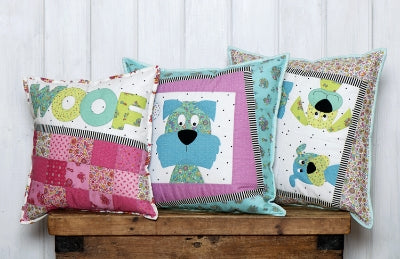 203013 Woofers Cushion Pattern by Claire Turpin
