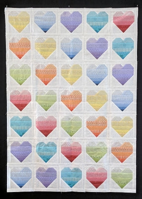 206005 Colour My Heart Foundation Paper Pieced Quilt Pattern by Margaret Phillips