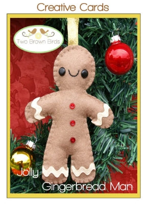 211004 Jolly Gingerbread Man Pattern by Two Brown Birds Creative Card