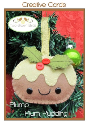 211006 Plump Plum Pudding Pattern by Two Brown Birds Creative Card