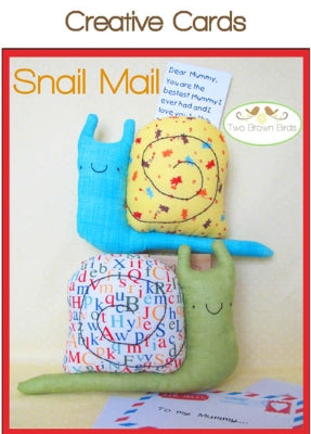211012 Snail Mail Pattern by Two Brown Birds Creative Card
