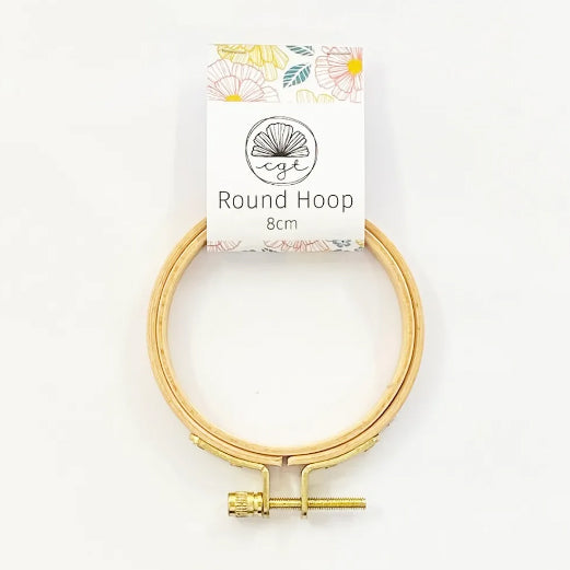 315026 Timber Embroidery Hoop Round 8cm from CGT