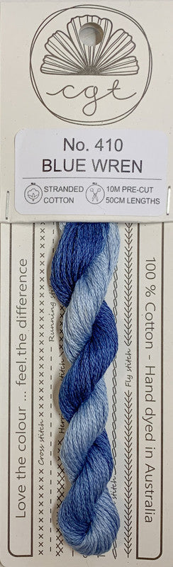 401050 Cottage Garden Thread Signature Range 410 Blue Wren