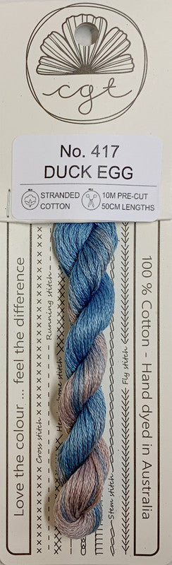 401057 Cottage Garden Thread Signature Range 417 Duck Egg