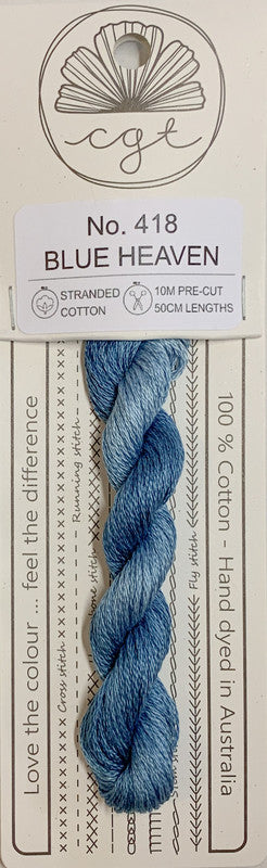 401058 Cottage Garden Thread Signature Range 418 Blue Heaven