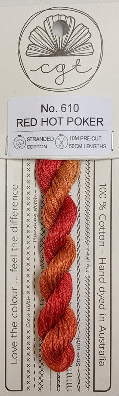 401080 Cottage Garden Thread Signature Range 610 Red Hot Poker