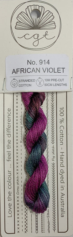 401121 Cottage Garden Thread Signature Range 914 African Violet
