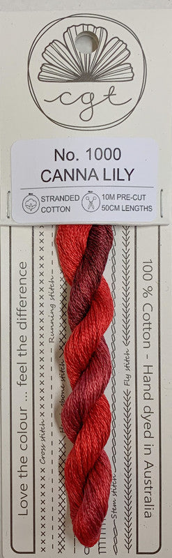 401124 Cottage Garden Thread Signature Range 1000 Canna Lilly