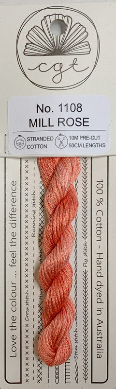 401142 Cottage Garden Thread Signature Range 1108 Mill Rose