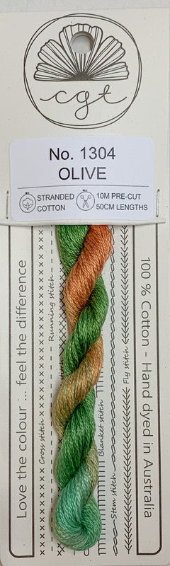 401154 Cottage Garden Thread Signature Range 1304 Olive