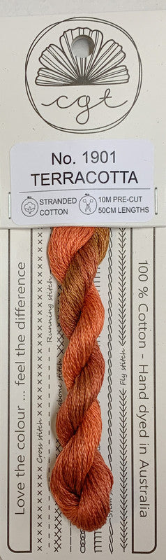 401187 Cottage Garden Thread Signature Range 1901 Terracotta
