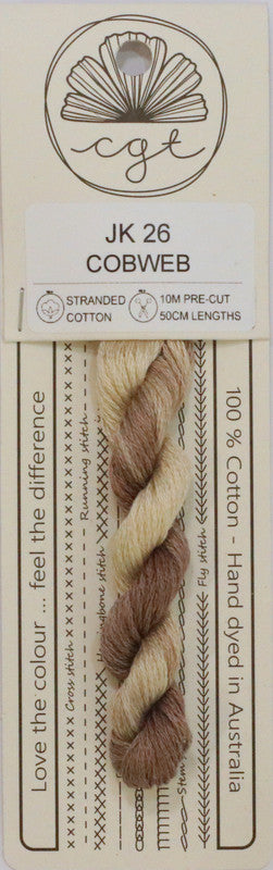 408026 Cottage Garden Thread Bookshelf Range JK26 Cobweb